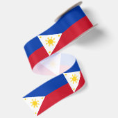philippinische Flagge Satinband (Rückseite)