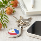 philippinische Flagge Schlüsselanhänger (Seite)