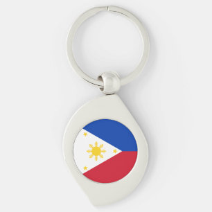 philippinische Flagge Schlüsselanhänger