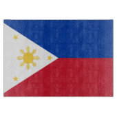 philippinische Flagge Schneidebrett (Vorderseite)