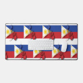 philippinische Flagge Schreibtischunterlage (Tastatur & Maus)