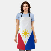 philippinische Flagge Schürze (Getragen)
