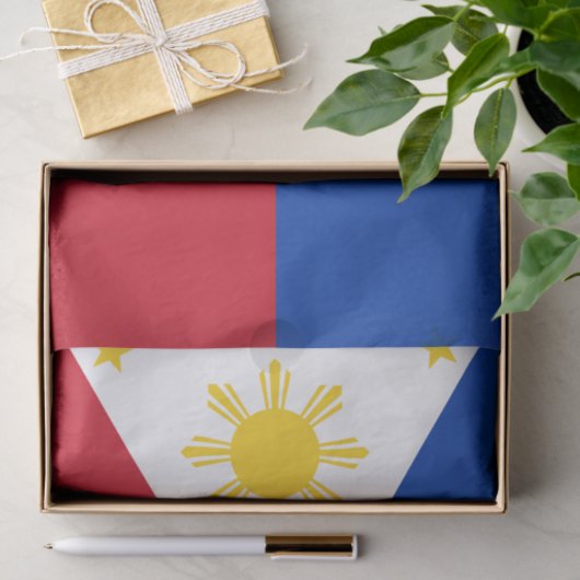 philippinische Flagge Seidenpapier (Geschenk)