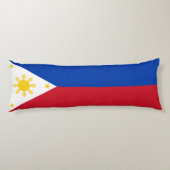 philippinische Flagge Seitenschläferkissen (Rückseite)