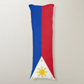 philippinische Flagge Seitenschläferkissen (Vorderseite Vertikal)