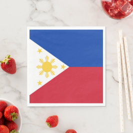 philippinische Flagge Serviette