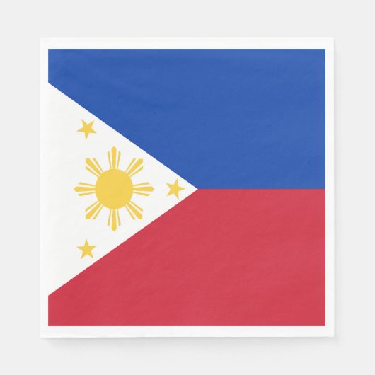 philippinische Flagge Serviette (Vorderseite)