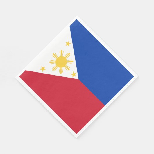 philippinische Flagge Serviette (Ecke)