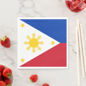 philippinische Flagge Serviette (Beispiel)