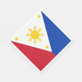 philippinische Flagge Serviette (Ecke)