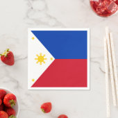 philippinische Flagge Serviette (Beispiel)