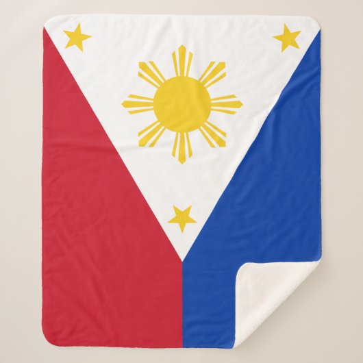 philippinische Flagge Sherpadecke (Vorderseite)