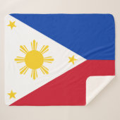 philippinische Flagge Sherpadecke (Vorderseite (Horizontal))