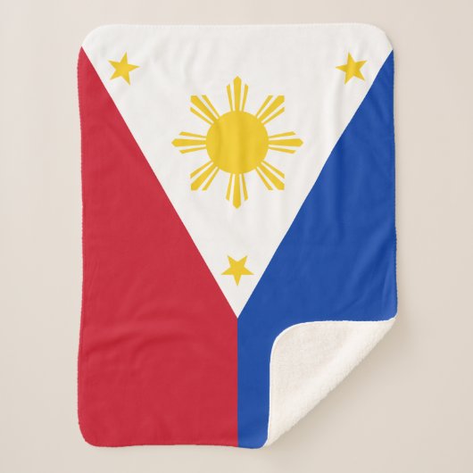 philippinische Flagge Sherpadecke (Vorderseite)