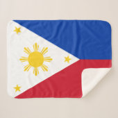 philippinische Flagge Sherpadecke (Vorderseite (Horizontal))