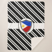 philippinische Flagge Sherpadecke (Vorderseite)