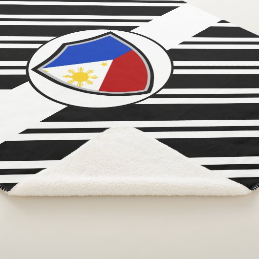 philippinische Flagge Sherpadecke (3/4)