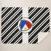 philippinische Flagge Sherpadecke (Vorderseite (Horizontal))