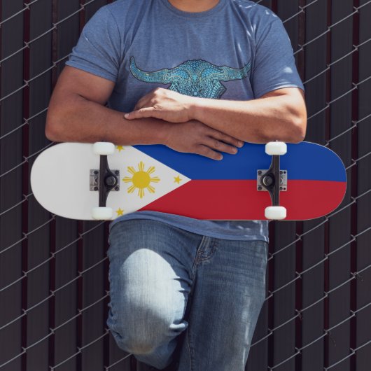 philippinische Flagge Skateboard (Außenbereich 3)