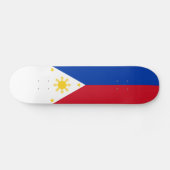 philippinische Flagge Skateboard (Horizontal)