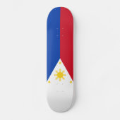 philippinische Flagge Skateboard (Vorderseite)