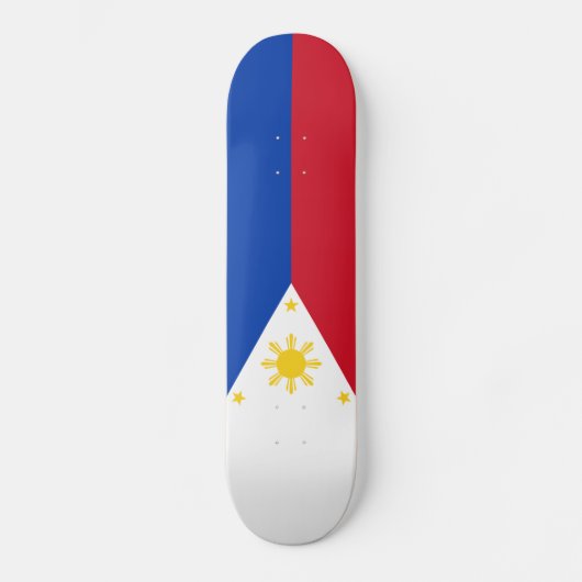 philippinische Flagge Skateboard (Vorderseite)