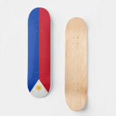 philippinische Flagge Skateboard (Vorderseite)