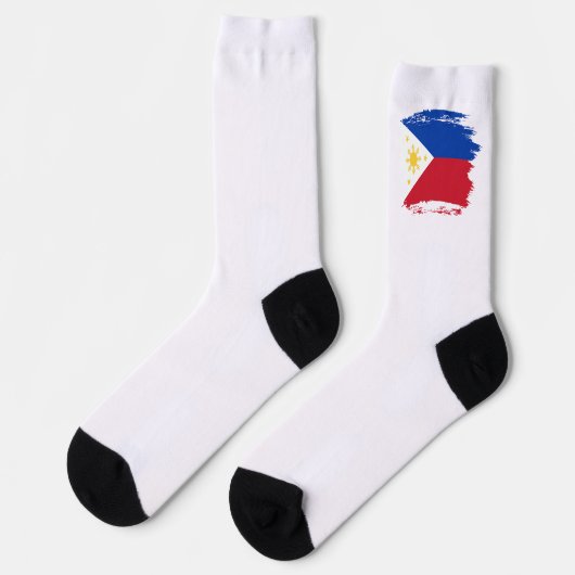 philippinische Flagge Socken (Linkes Detail)
