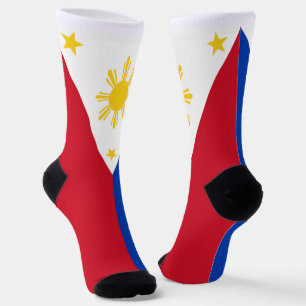 philippinische Flagge Socken