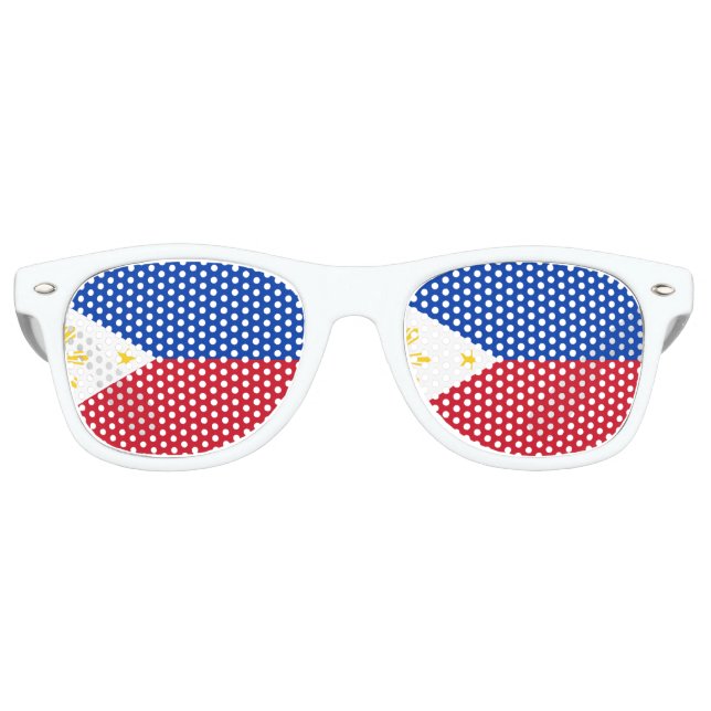philippinische Flagge Sonnenbrille (Vorderseite)