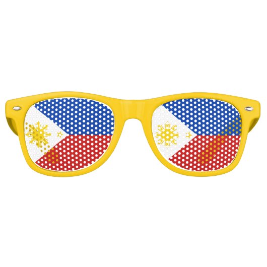 philippinische Flagge Sonnenbrille (Vorderseite)