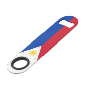 philippinische Flagge Speed Flaschenöffner (Vorderseite Schrägansicht)