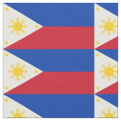 philippinische Flagge Stoff (Nahaufnahme)
