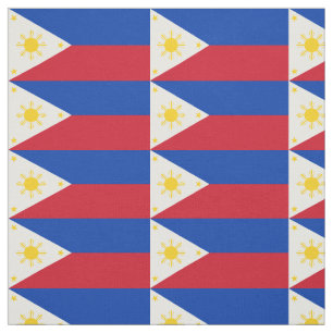 philippinische Flagge Stoff
