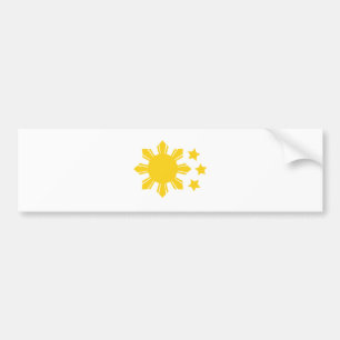 Philippinische Flagge - stolz, Pinoy zu sein! Autoaufkleber
