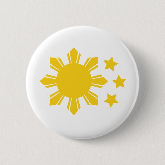 Philippinische Flagge - stolz, Pinoy zu sein! Button (Vorderseite)