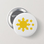 Philippinische Flagge - stolz, Pinoy zu sein! Button (Vorne & Hinten)