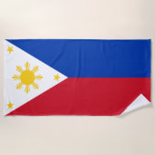 philippinische Flagge Strandtuch (Vorderseite)