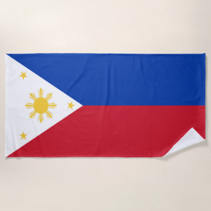 philippinische Flagge Strandtuch