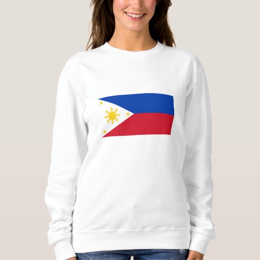 philippinische Flagge Sweatshirt (Vorderseite)