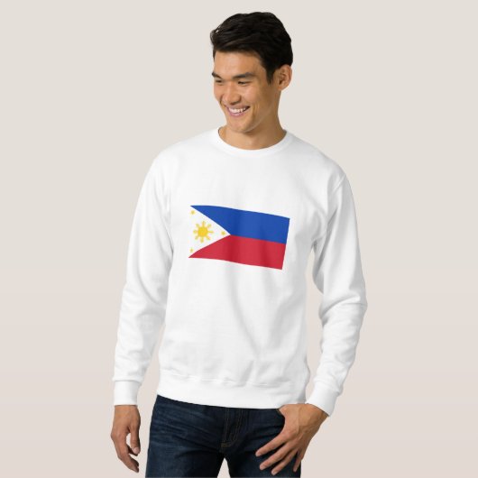 philippinische Flagge Sweatshirt (Vorne ganz)