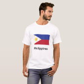 philippinische Flagge T-Shirt (Vorne ganz)