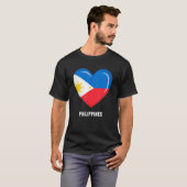 philippinische Flagge T-Shirt (Vorne ganz)