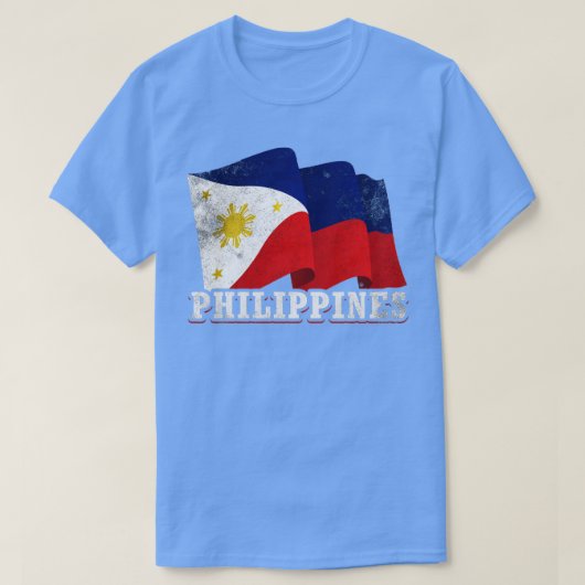 philippinische Flagge T-Shirt (Design vorne)