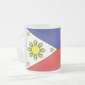 Philippinische Flagge (Tasse) Mattglastasse (Vorderseite Links)