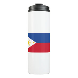philippinische Flagge Thermosbecher
