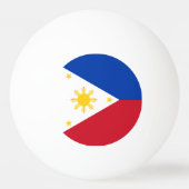 philippinische Flagge Tischtennisball (Rückseite)