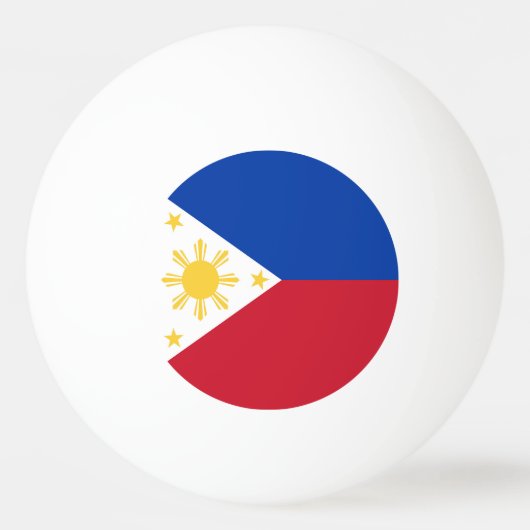 philippinische Flagge Tischtennisball (Vorderseite)