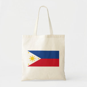 philippinische Flagge Tragetasche