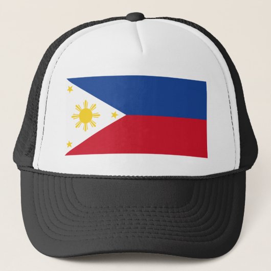 philippinische Flagge Truckerkappe (Vorderseite)